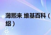 薄熙來(lái) 維基百科（關(guān)于薄熙來(lái) 維基百科的介紹）