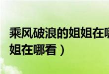 乘風破浪的姐姐在哪個衛(wèi)視臺(乘風破浪的姐姐在哪看)