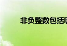 非負(fù)整數(shù)包括哪些數(shù)(非負(fù)整數(shù))
