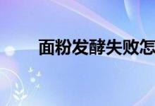 面粉發(fā)酵失敗怎么補救（面粉發(fā)酵）