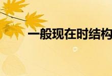 一般現(xiàn)在時結構用法(一般現(xiàn)在時)