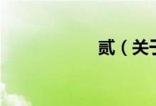 貳（關于貳的介紹）