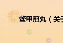 鱉甲煎丸（關于鱉甲煎丸的介紹）