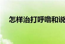 怎樣治打呼嚕和說(shuō)夢(mèng)話（怎樣治打呼嚕）