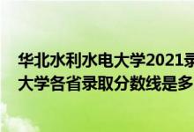 華北水利水電大學(xué)2021錄取分數(shù)線（2021年華北水利水電大學(xué)各省錄取分數(shù)線是多少）