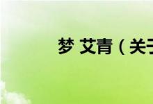 夢 艾青（關(guān)于夢 艾青的介紹）