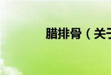 臘排骨（關于臘排骨的介紹）