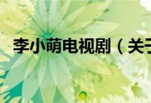 李小萌電視?。P(guān)于李小萌電視劇的介紹）