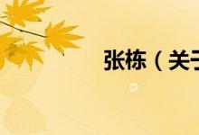 張棟（關(guān)于張棟的介紹）