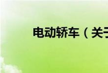 電動轎車（關(guān)于電動轎車的介紹）