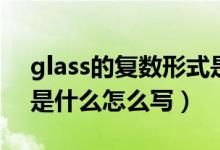 glass的復數(shù)形式是什么（glass的復數(shù)形式是什么怎么寫）