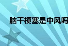 腦干梗塞是中風(fēng)嗎（腦干梗塞是什么?。?class=