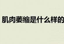 肌肉萎縮是什么樣的?。∪馕s是什么病）