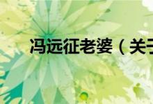 馮遠(yuǎn)征老婆(關(guān)于馮遠(yuǎn)征老婆的介紹)