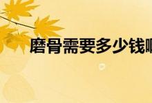 磨骨需要多少錢(qián)?。ス切枰嗌馘X(qián)）