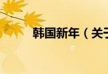 韓國(guó)新年（關(guān)于韓國(guó)新年的介紹）