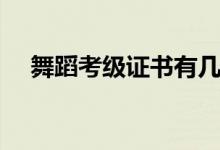 舞蹈考級證書有幾種（考級哪個最權(quán)威）