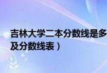 吉林大學二本分數(shù)線是多少2019（2022吉林二本大學排名及分數(shù)線表）