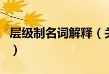 層級(jí)制名詞解釋?zhuān)P(guān)于層級(jí)制名詞解釋的介紹）