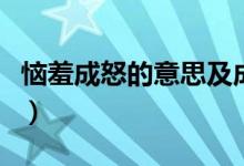 惱羞成怒的意思及成語(yǔ)解釋（惱羞成怒的意思）