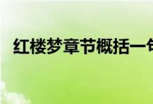 紅樓夢(mèng)章節(jié)概括一句話（紅樓夢(mèng)章節(jié)概括）