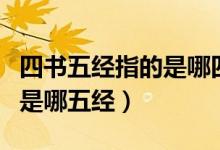 四書(shū)五經(jīng)指的是哪四書(shū)和五經(jīng)（四書(shū)五經(jīng)指的是哪五經(jīng)）