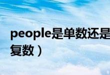 people是單數(shù)還是負數(shù)（people是單數(shù)還是復數(shù)）