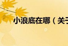 小浪底在哪（關于小浪底在哪的介紹）
