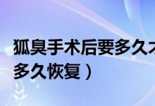 狐臭手術(shù)后要多久才可以喝酒（狐臭手術(shù)后要多久恢復）