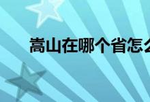 嵩山在哪個(gè)省怎么讀（嵩山在哪個(gè)?。?class=