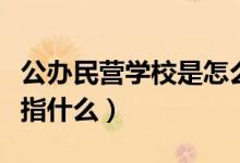 公辦民營學(xué)校是怎么收費(fèi)的（公辦民營學(xué)校是指什么）