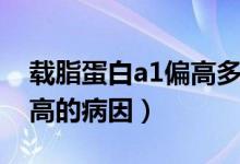 載脂蛋白a1偏高多少才是?。ㄝd脂蛋白a1偏高的病因）